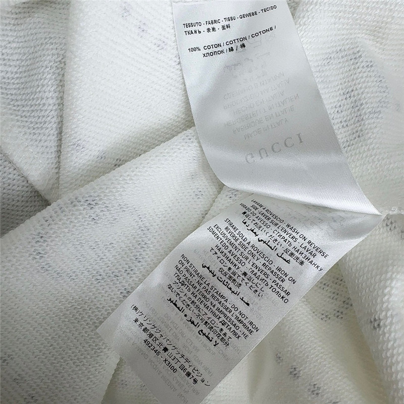 Gvc*1 embellished hooded sweatshirt white