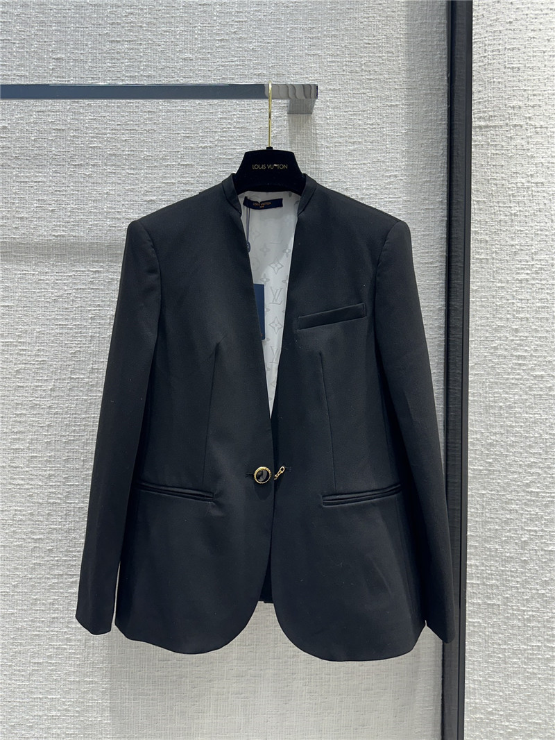 louis vuitton LV collarless blazer