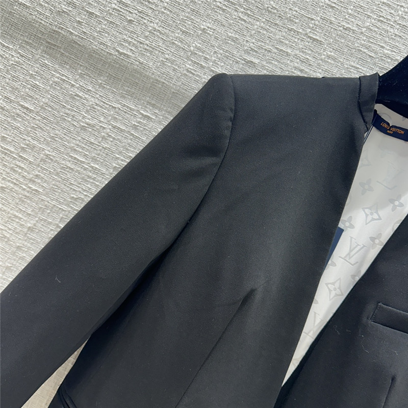 louis vuitton LV collarless blazer