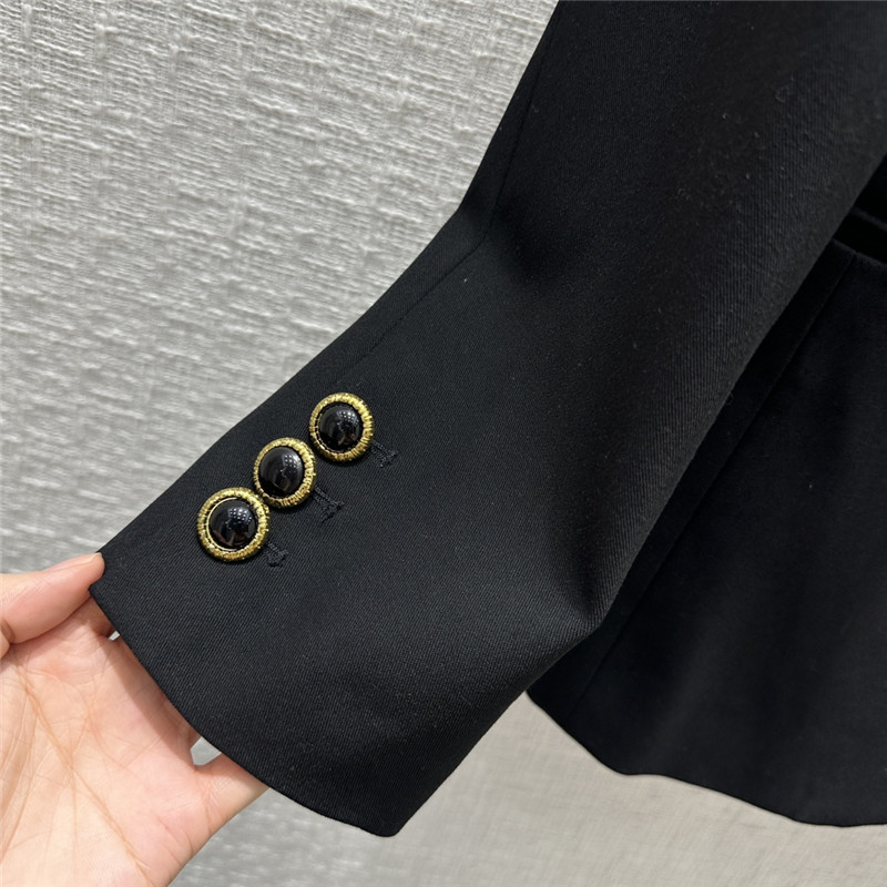 louis vuitton LV collarless blazer