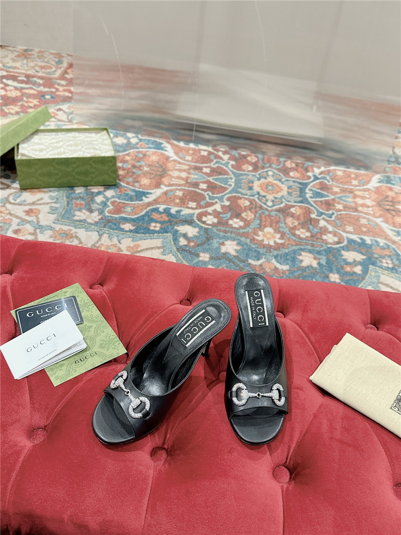 gvc*1 metal embellished crystal D1am0nd buckle half drag