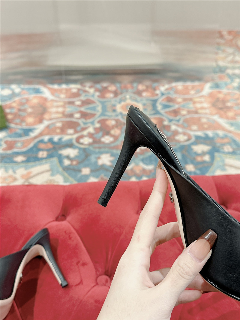 gvc*1 metal embellished crystal D1am0nd buckle half drag