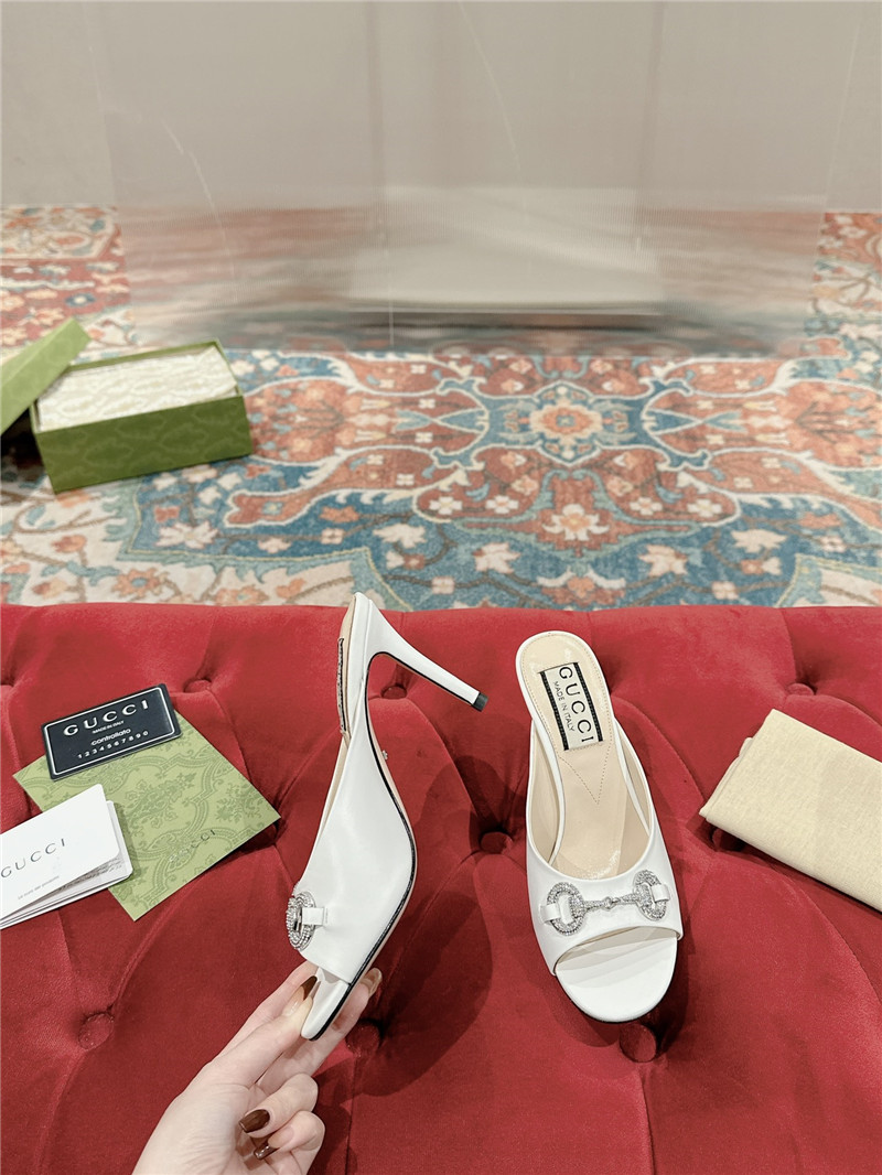 gvc*1 metal embellished crystal D1am0nd buckle half drag