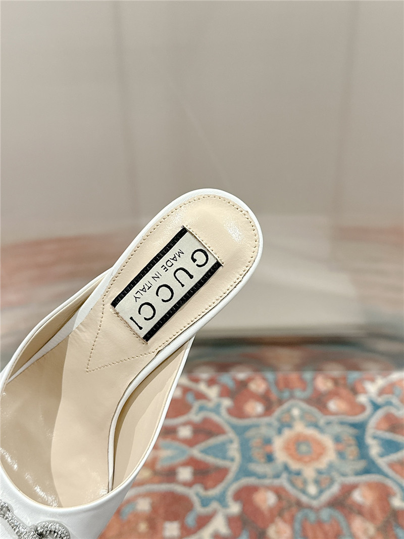 gvc*1 metal embellished crystal D1am0nd buckle half drag