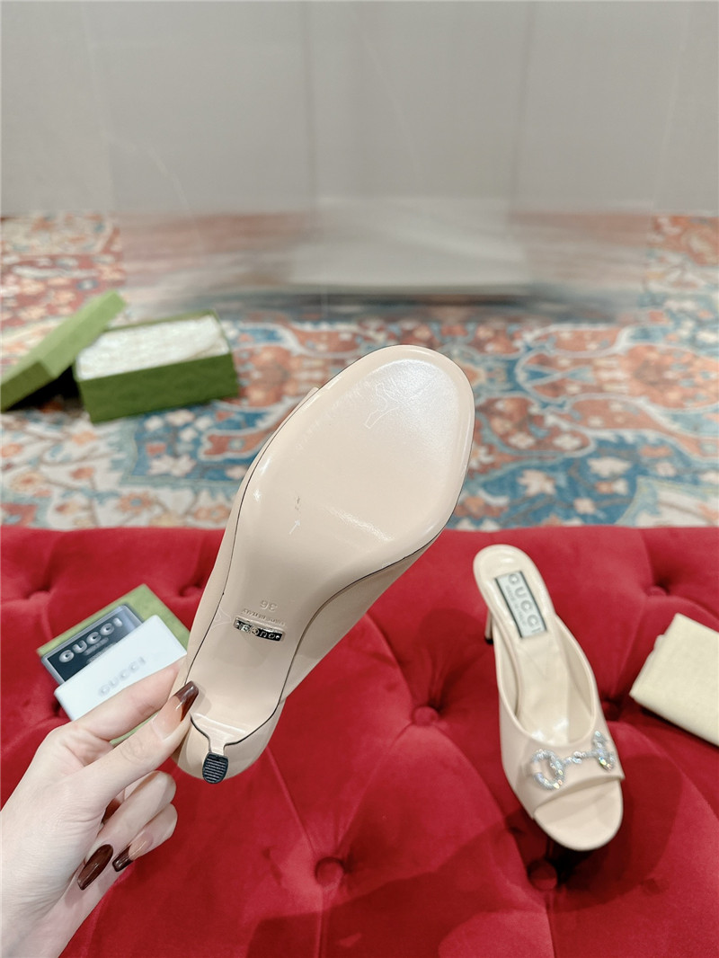 gvc*1 metal embellished crystal D1am0nd buckle half drag