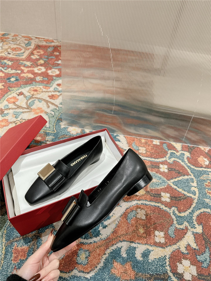 Salvatore Ferragamo new small square toe pumps