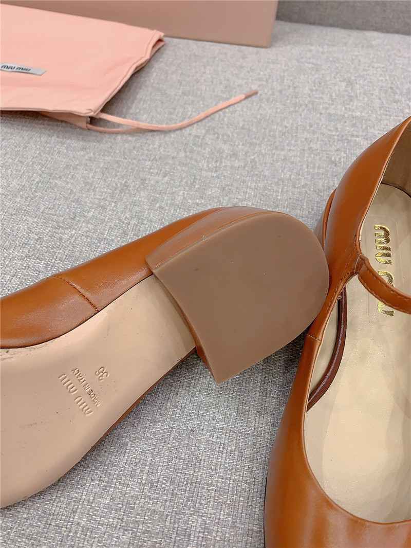 M1um1u new thick heel mary jane shoes