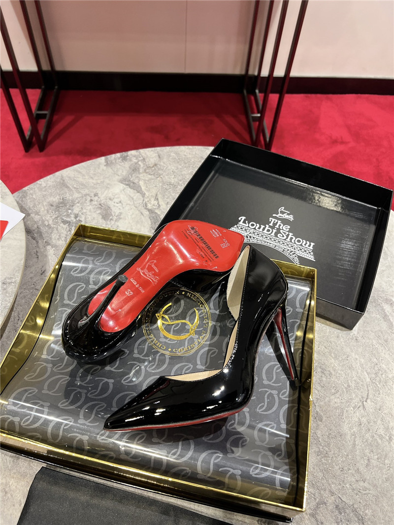 Chr1st1an louboutin side hollow shoes