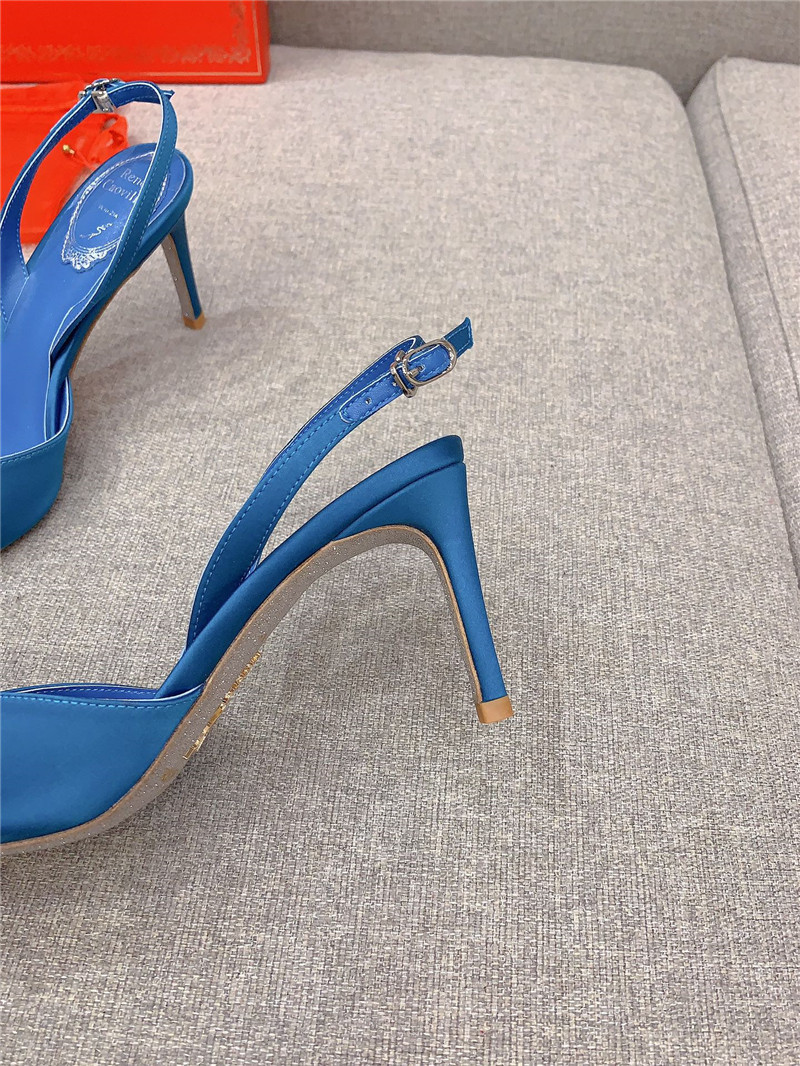 rene caovilla new satin bow high heels