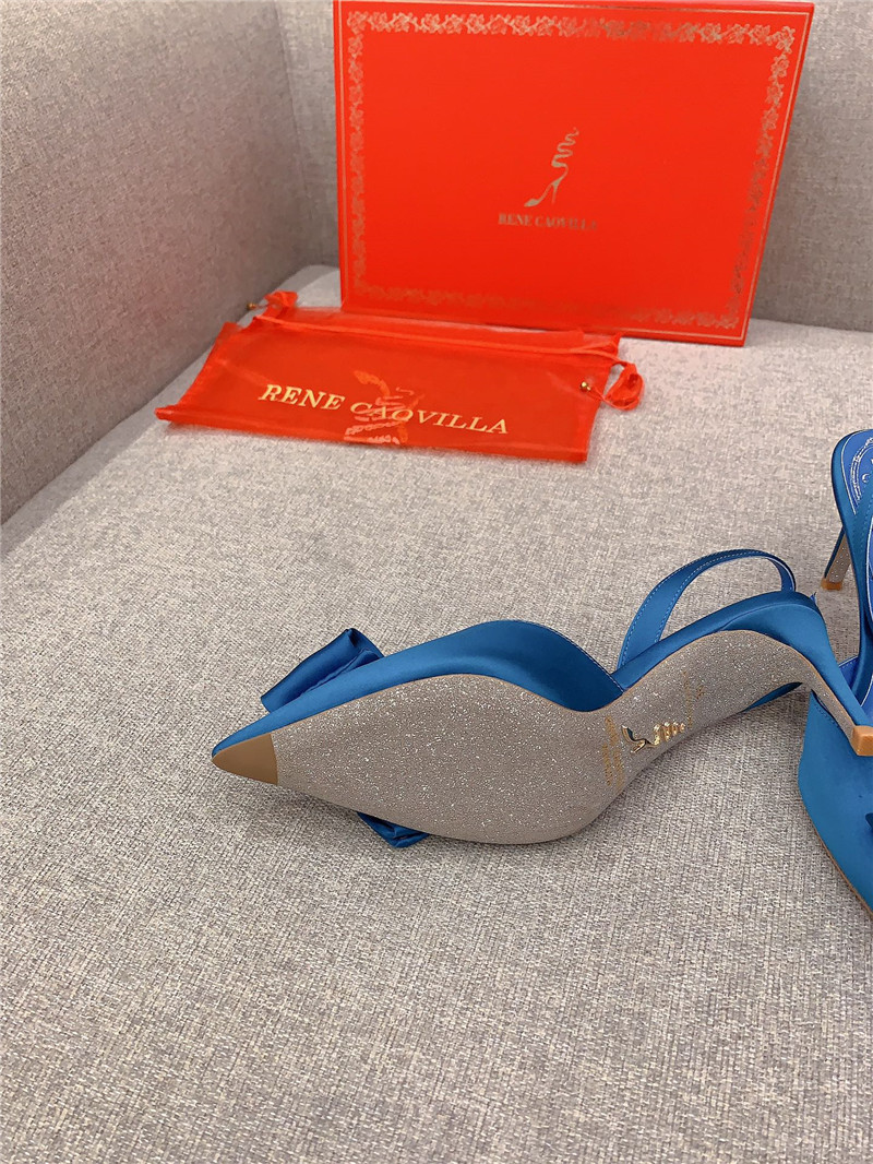 rene caovilla new satin bow high heels