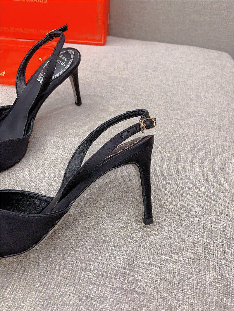 rene caovilla new satin bow high heels