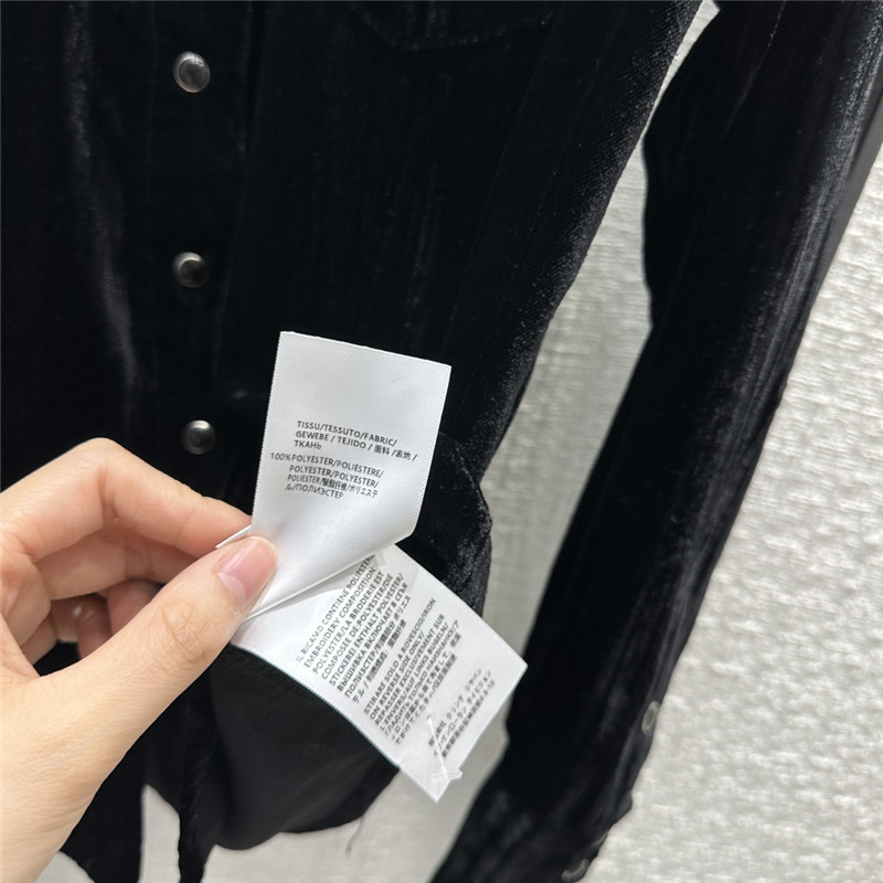 Y51 western style velvet shirt