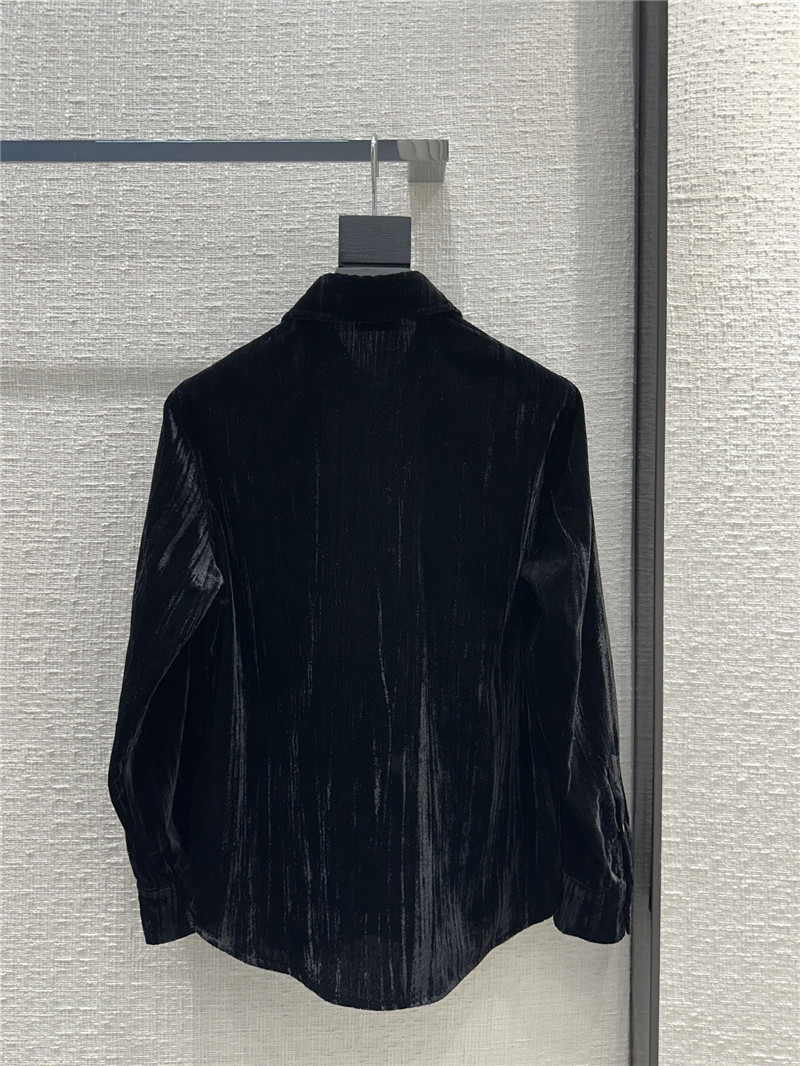 Y51 western style velvet shirt