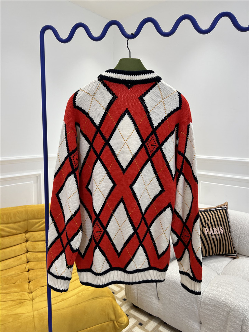 gvc*1 D1am0nd jacquard wool cardigan