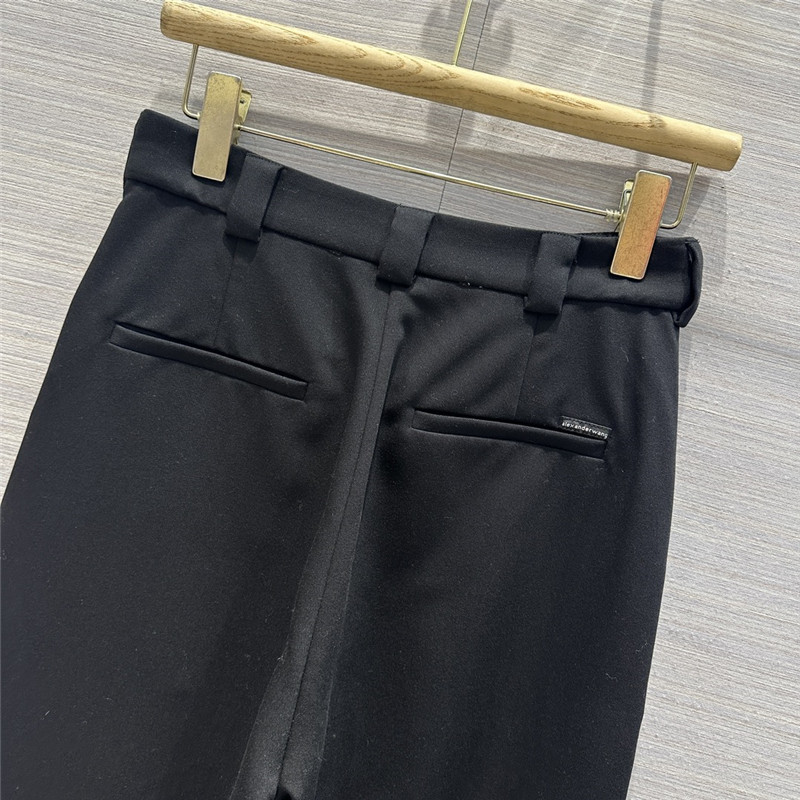 A1exa*der wang worsted fabric straight suit trousers