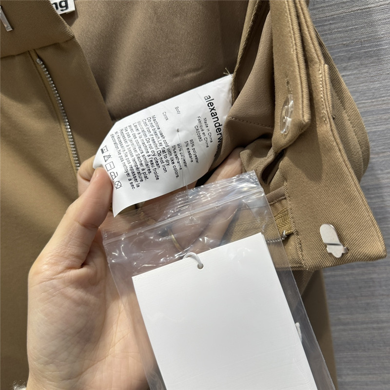 A1exa*der wang worsted fabric straight suit trousers