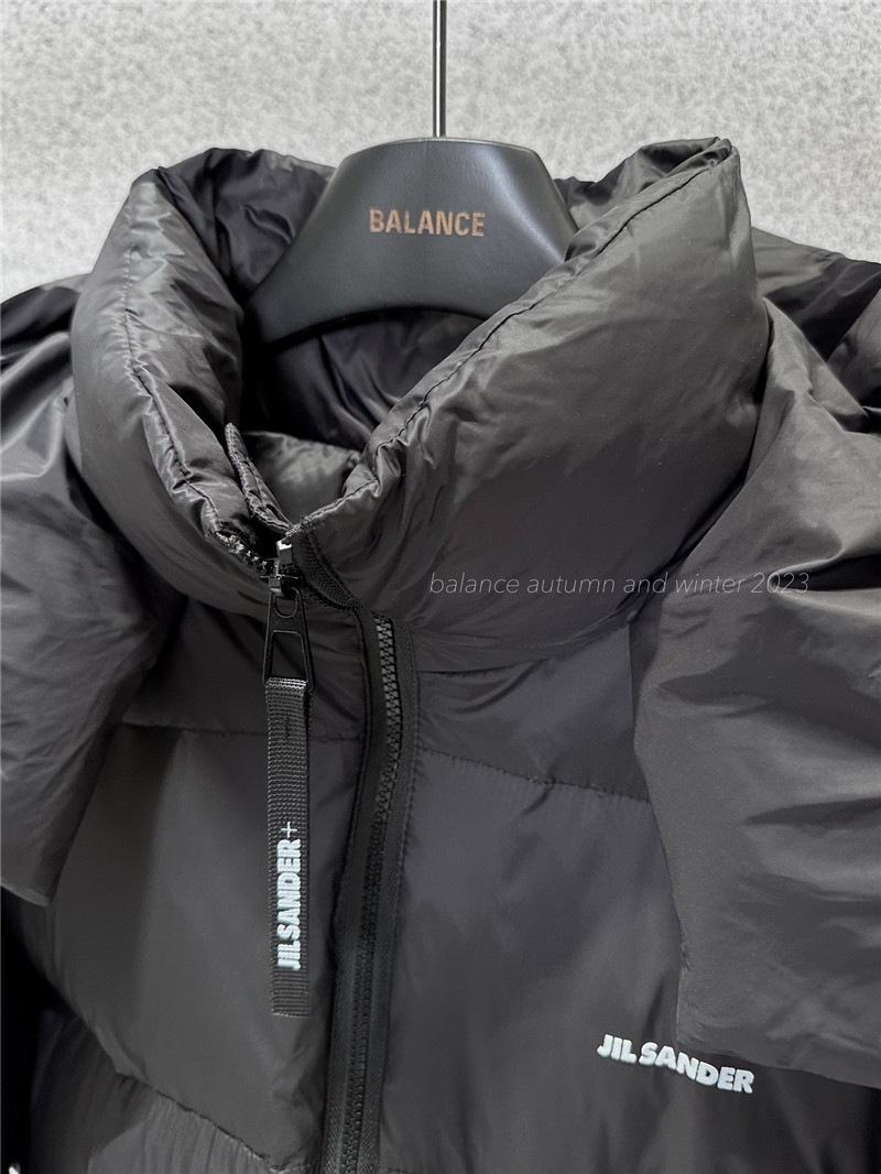 jil sander hooded down jacket