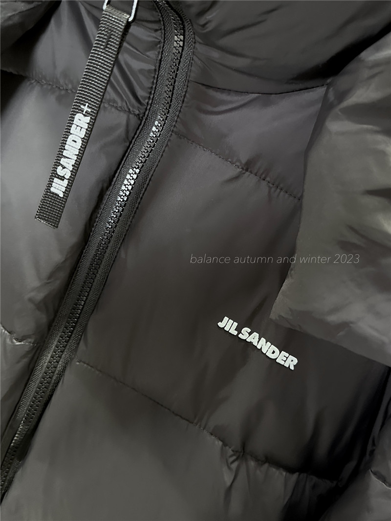 jil sander hooded down jacket