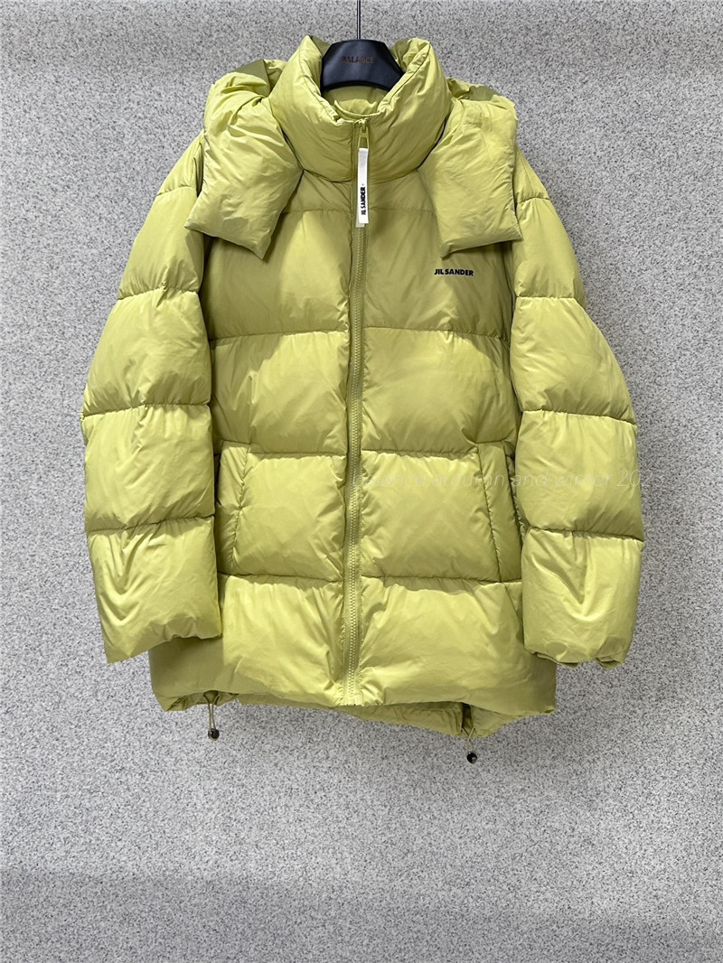 jil sander hooded down jacket