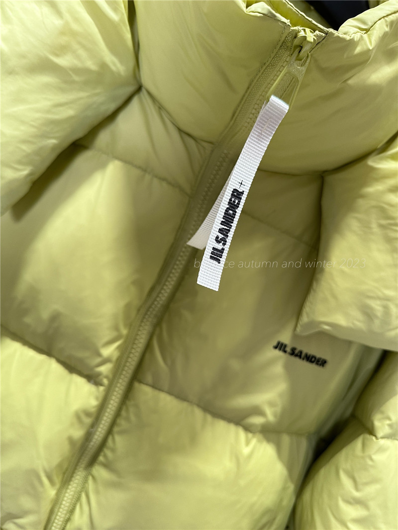jil sander hooded down jacket