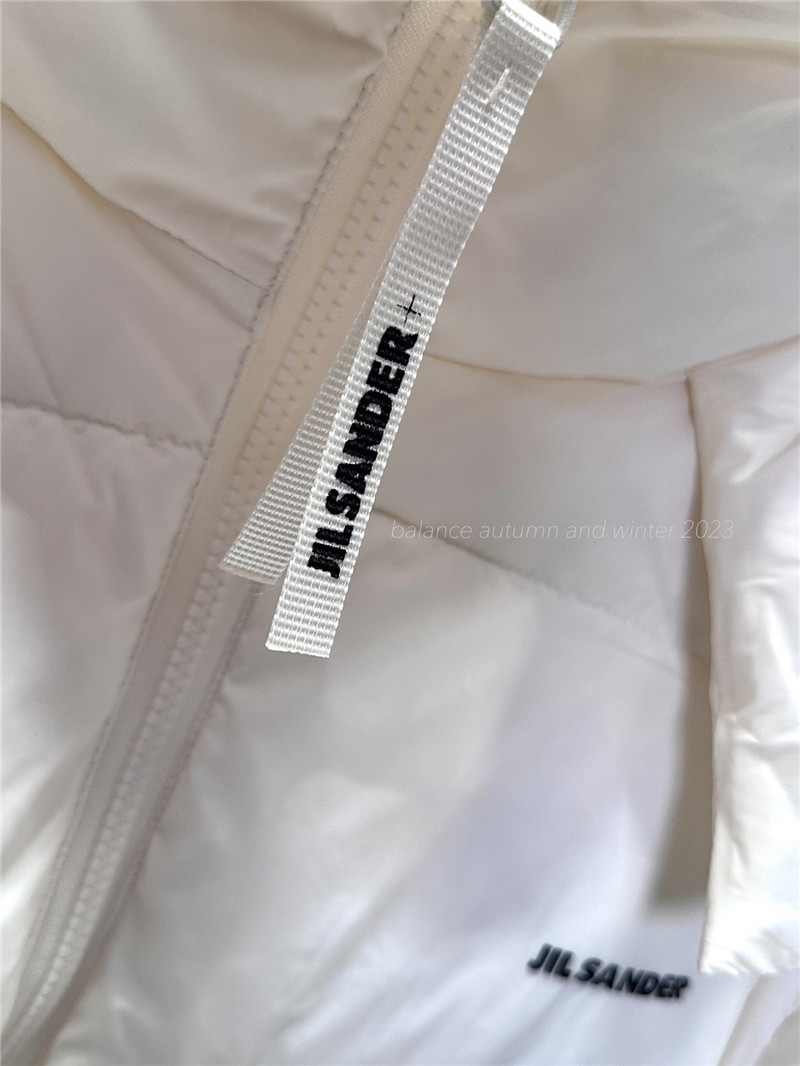 jil sander hooded down jacket