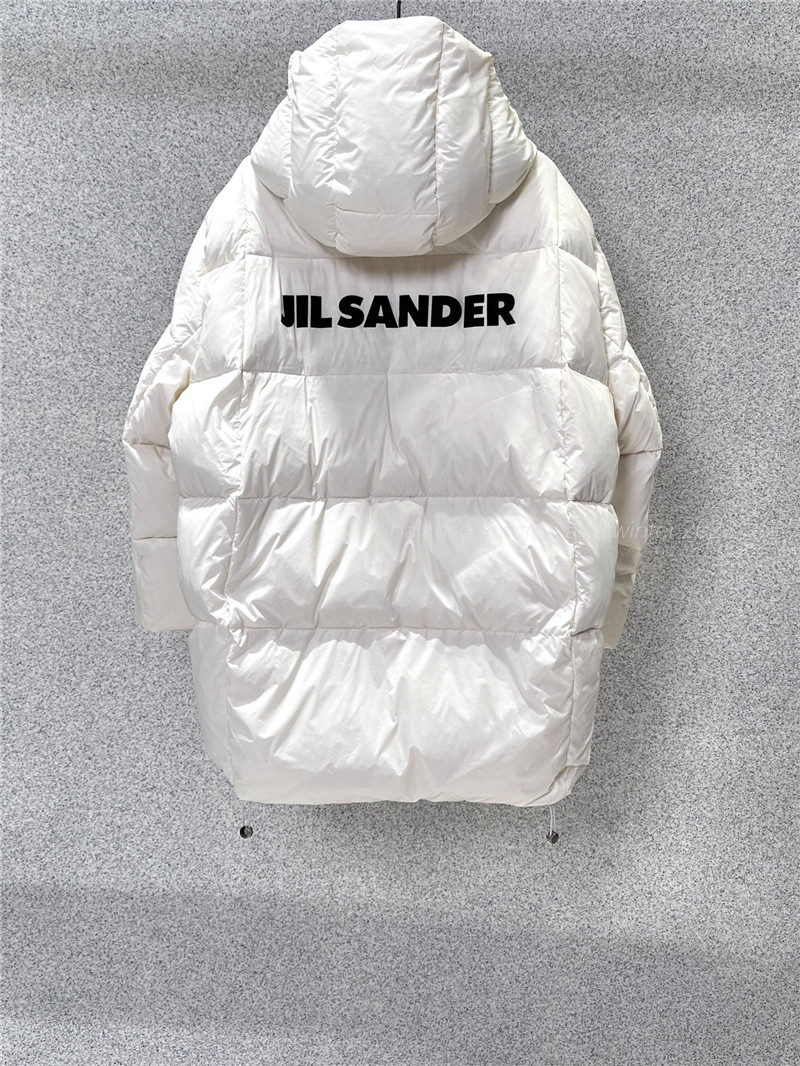 jil sander hooded down jacket