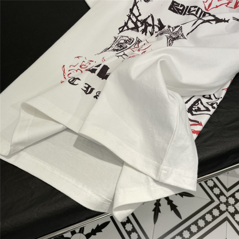 Ba1en*iaga new letter silhouette t-shirt