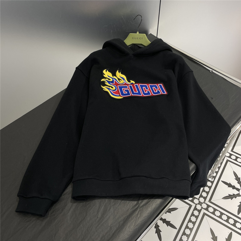Gvc*1 logo hooded sweatshirt black