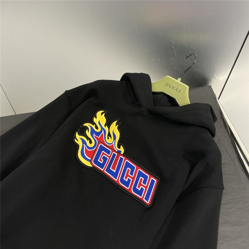Gvc*1 logo hooded sweatshirt black