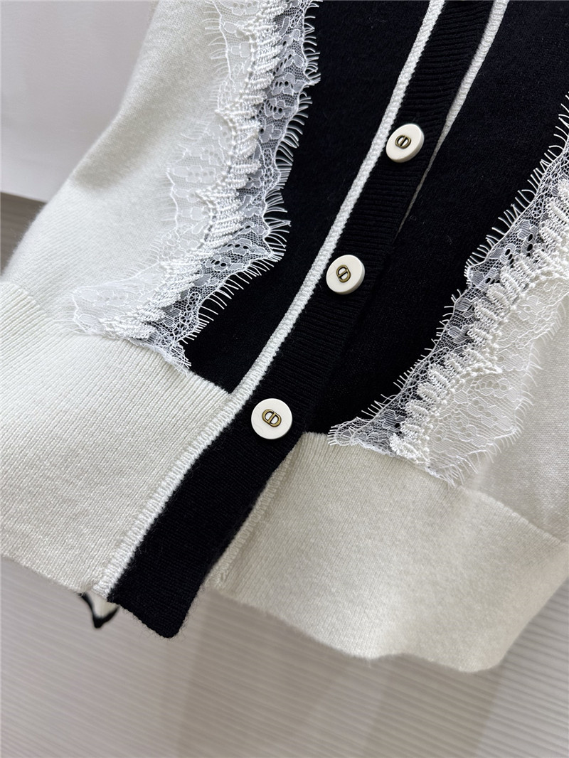 D10r lace cashmere cardigan