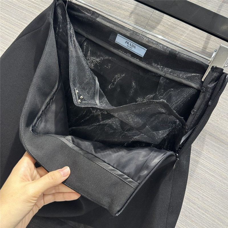 Pra*a party series mesh two-piece design skirt