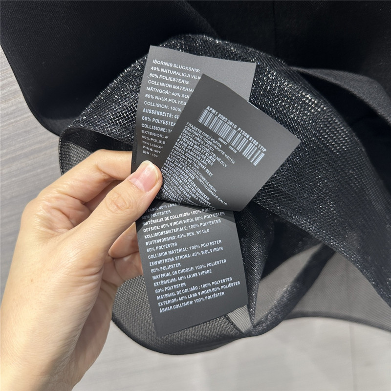 Pra*a party series mesh fake two-piece design dress