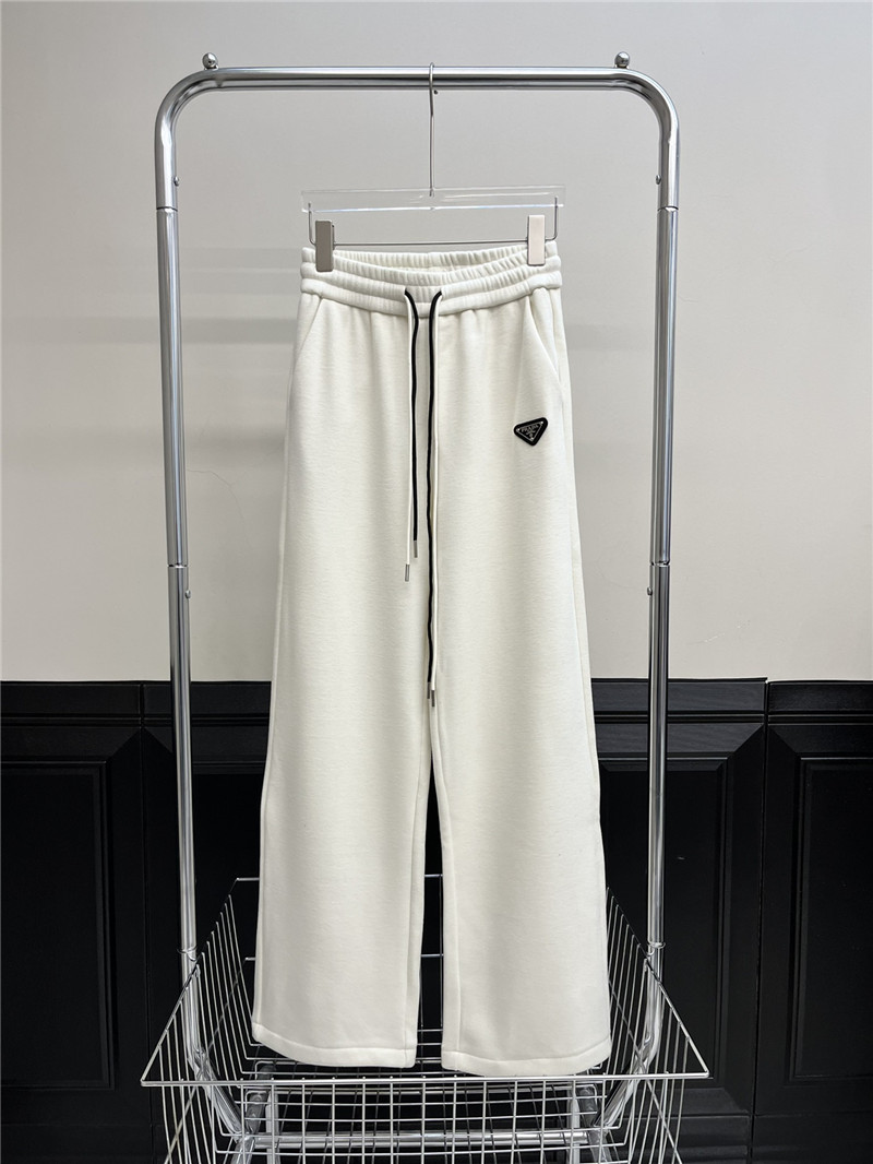 Pra*a new elastic drawstring velvet casual pants