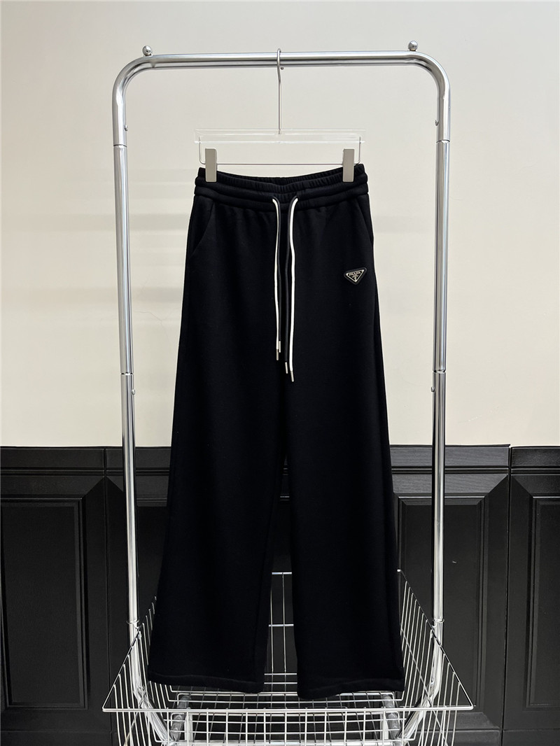Pra*a new elastic drawstring velvet casual pants