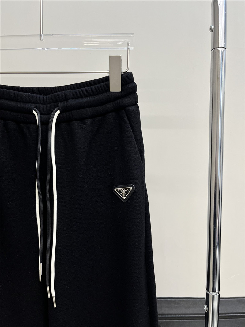 Pra*a new elastic drawstring velvet casual pants