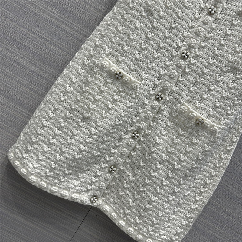 Ch**el hollow embossed woven tank top dress