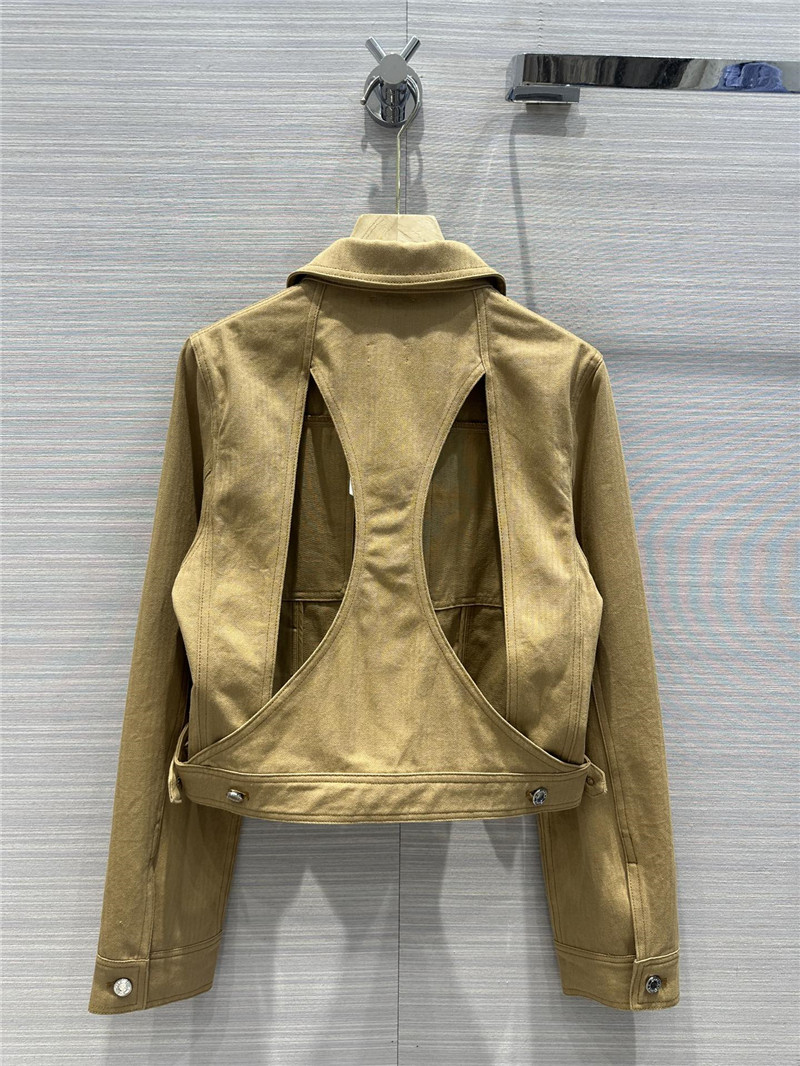 H**me5 backless jacket + flower bud waist pants set