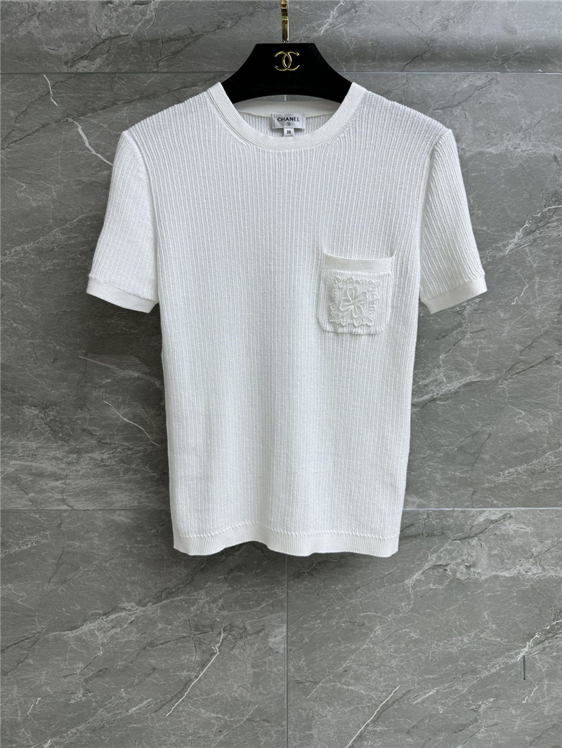 Ch**el floral pocket short sleeves