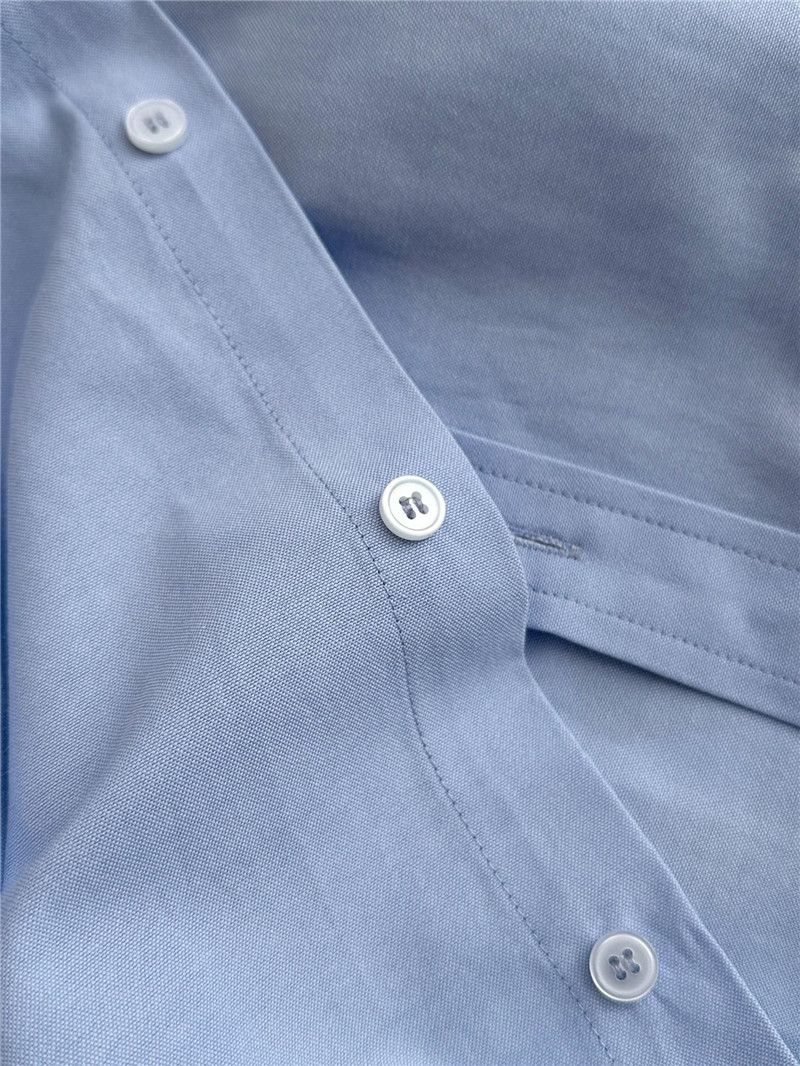 Ce1i*e small logo embroidered long-sleeved shirt