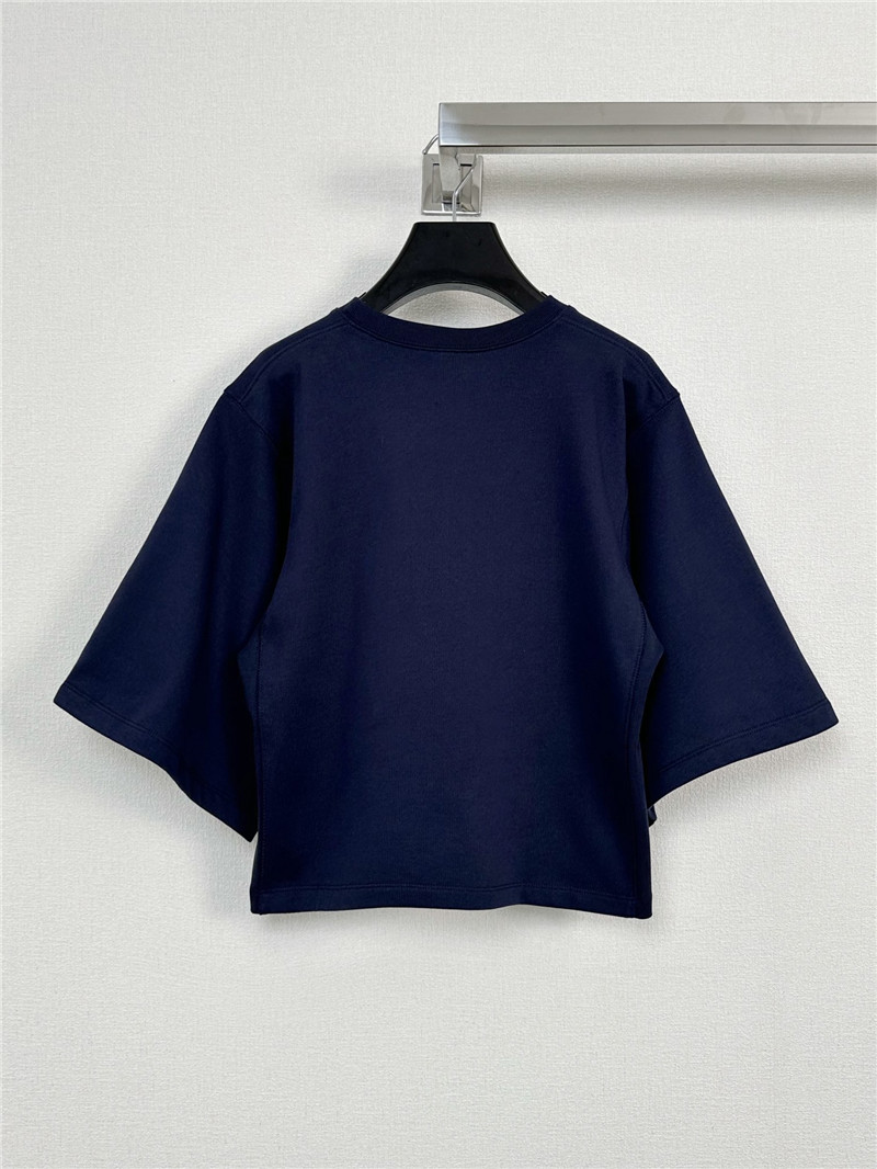 Ce1i*e letter print mid-sleeve t-shirt