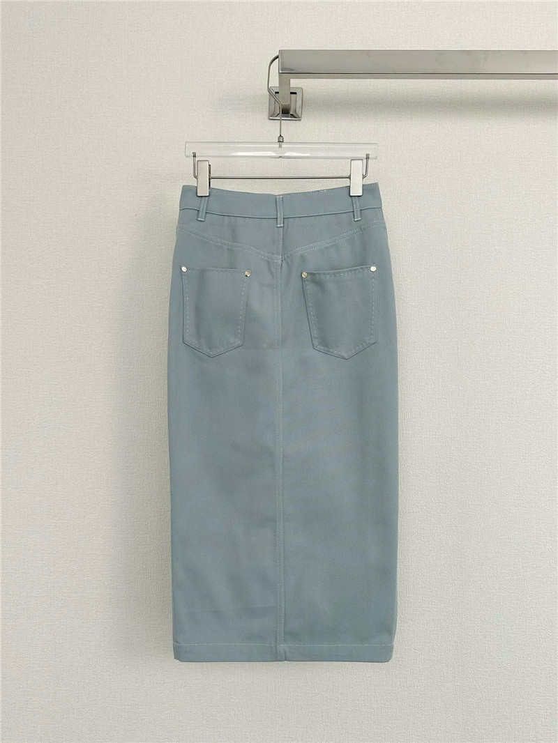 F**di double zip midi skirt