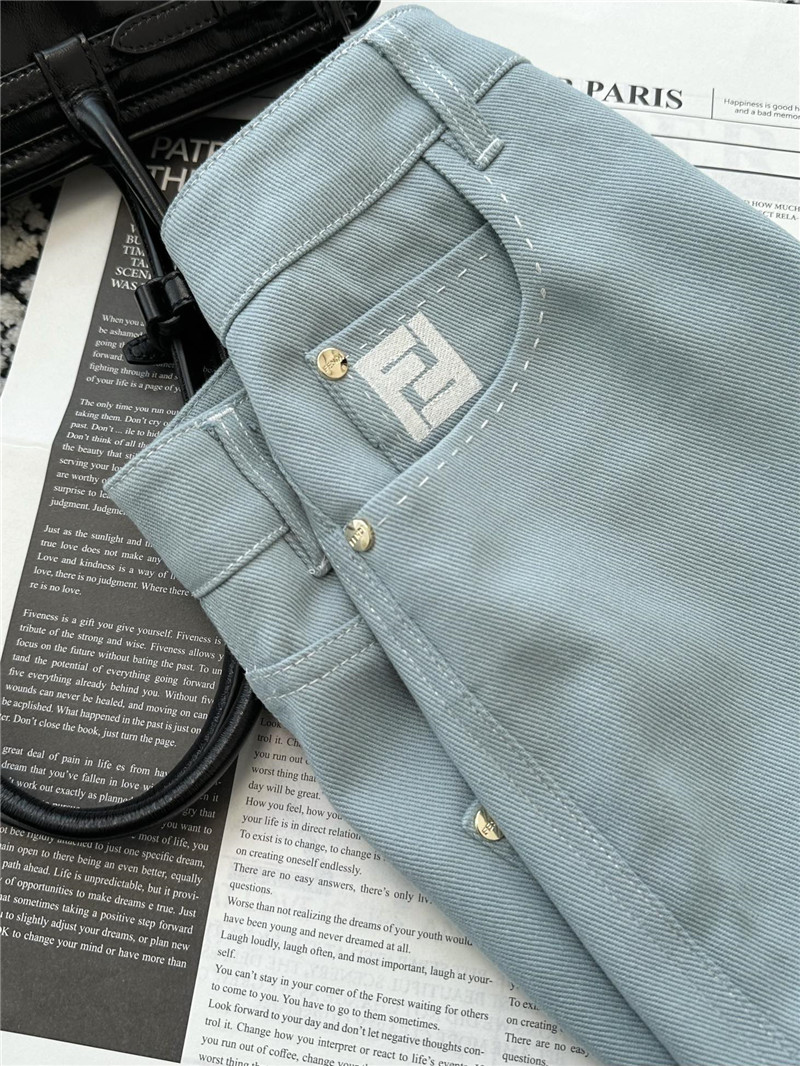 F**di double zip midi skirt