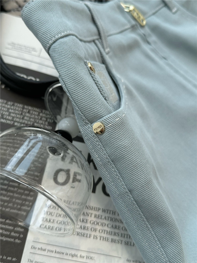 F**di double zip midi skirt