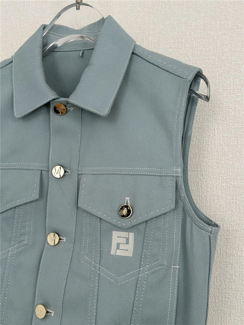 F**di lapel pocket vest