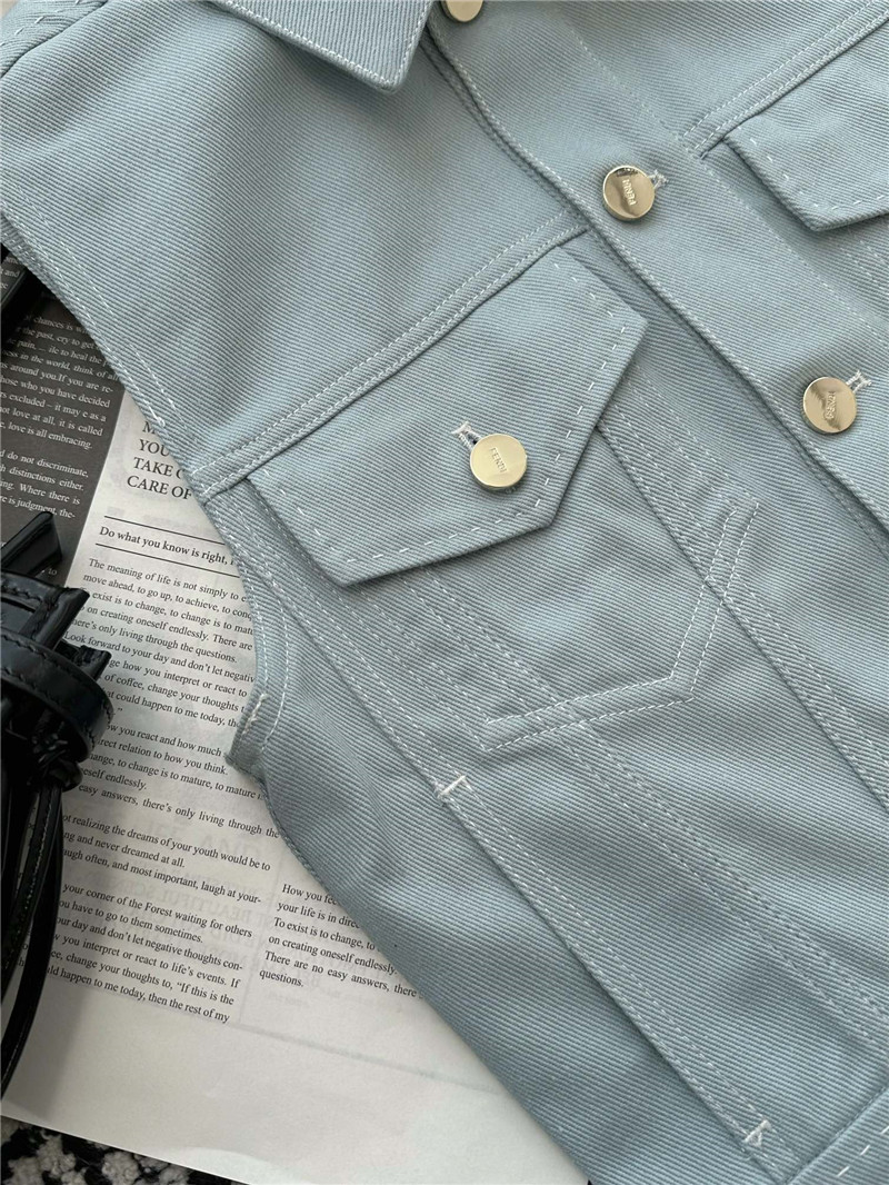 F**di lapel pocket vest