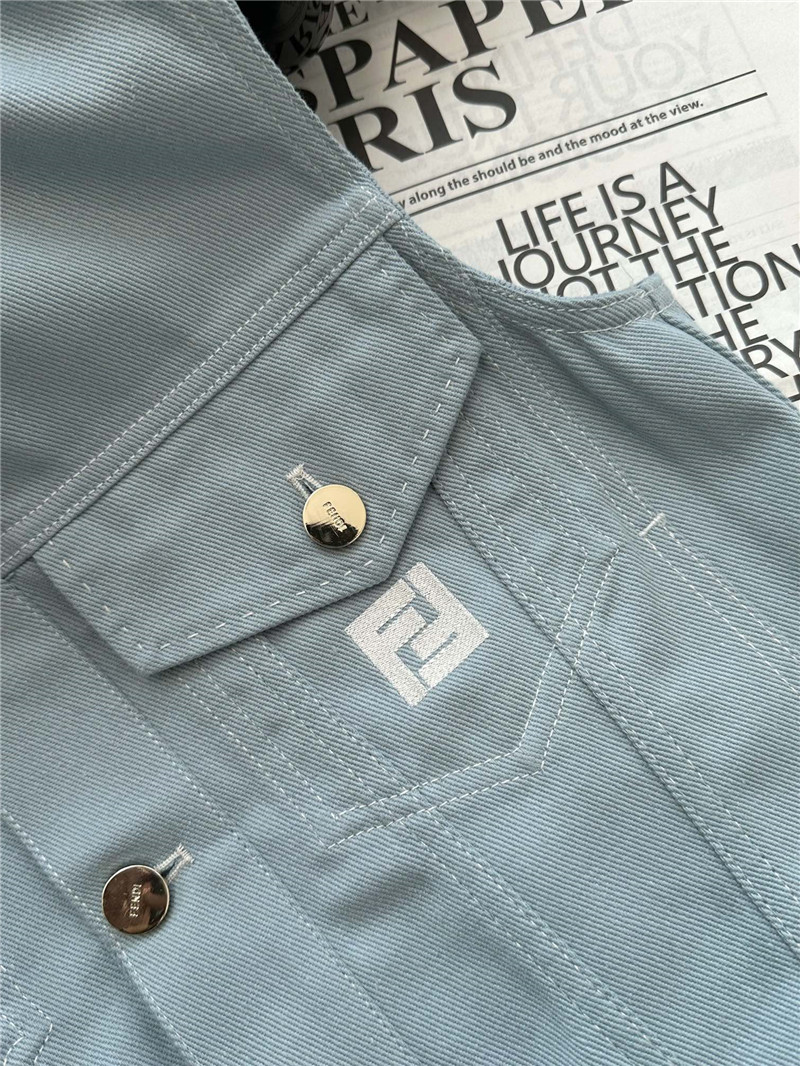 F**di lapel pocket vest