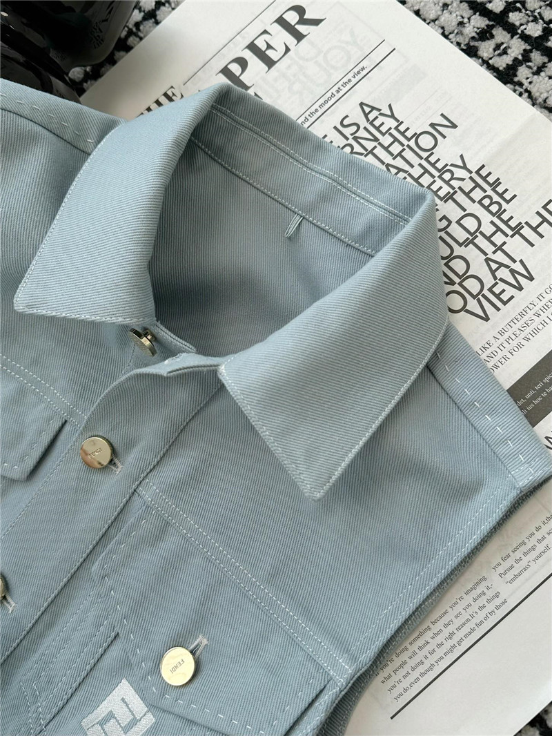 F**di lapel pocket vest