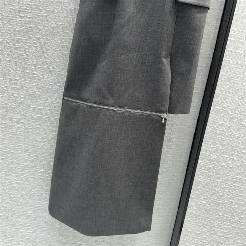 a1exa*der Mcqv*en premium gray zipper strap strapless skirt