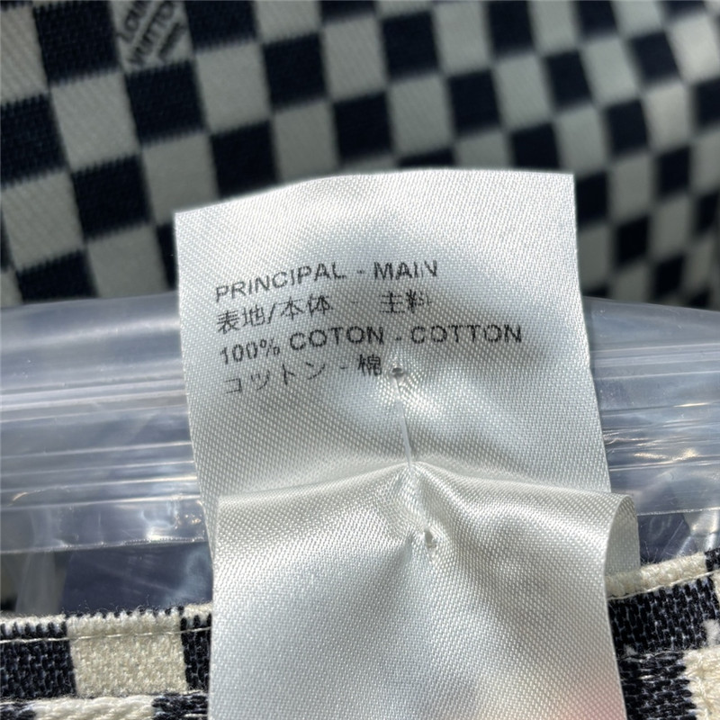 louis vuitton LV stand collar checkerboard short jacket