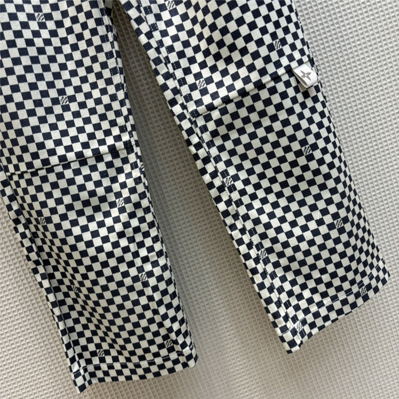 l0vis Vvtt0n lv classic logo printed denim straight pants